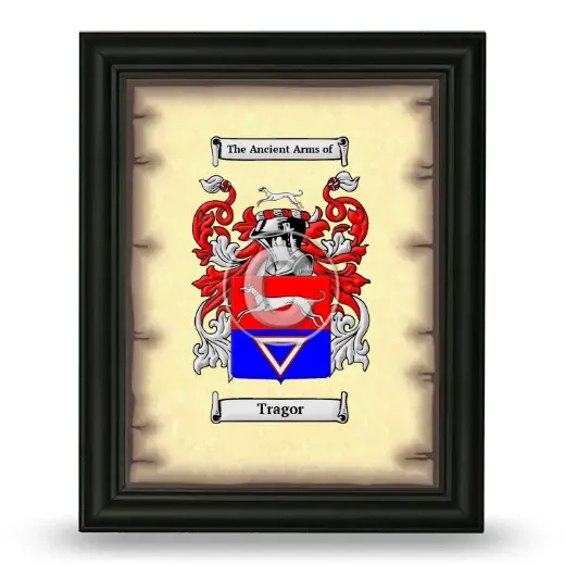 Tragor Coat of Arms Framed - Black