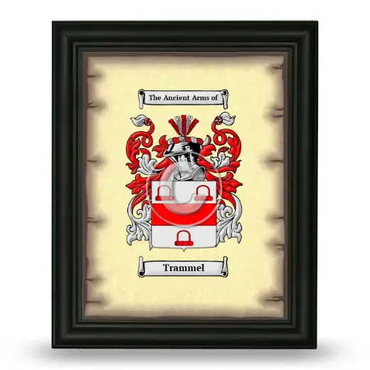 Trammel Coat of Arms Framed - Black