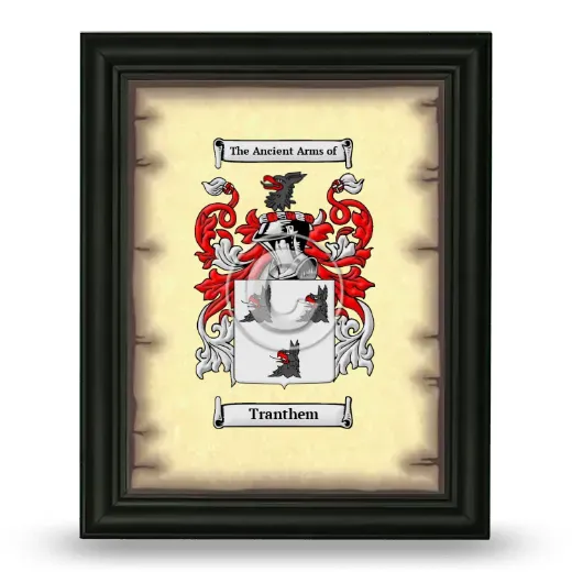 Tranthem Coat of Arms Framed - Black