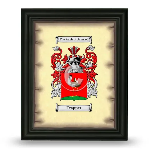 Trapper Coat of Arms Framed - Black