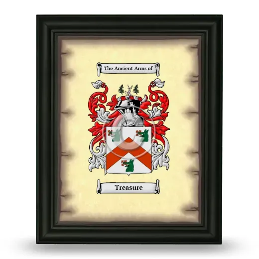 Treasure Coat of Arms Framed - Black