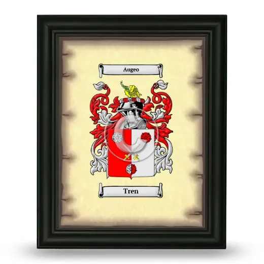 Tren Coat of Arms Framed - Black