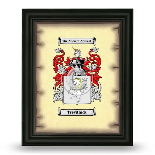Trevithick Coat of Arms Framed - Black