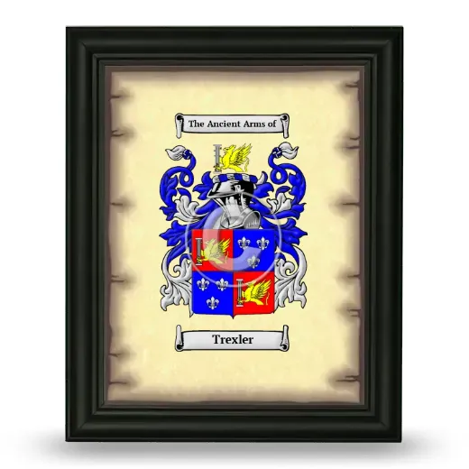 Trexler Coat of Arms Framed - Black