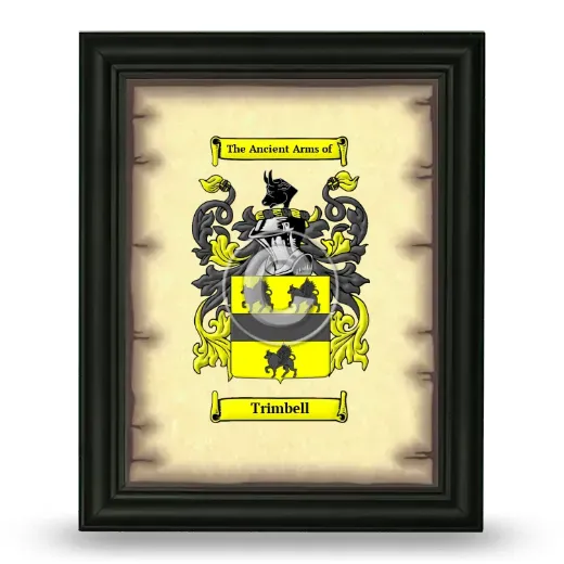 Trimbell Coat of Arms Framed - Black