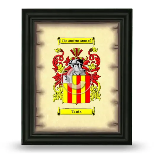 Trots Coat of Arms Framed - Black