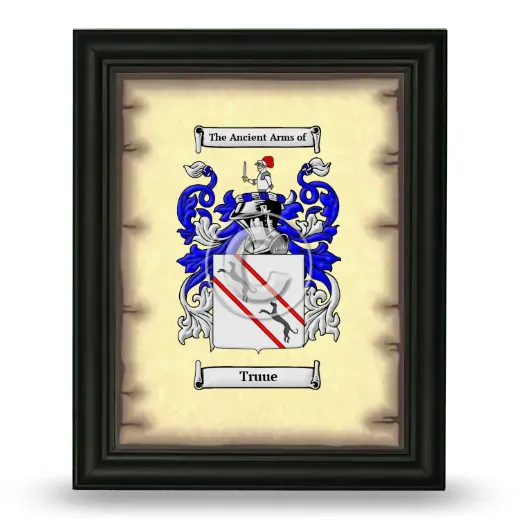 Truue Coat of Arms Framed - Black