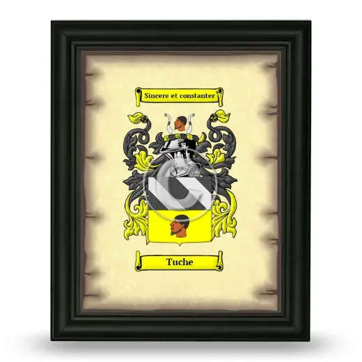 Tuche Coat of Arms Framed - Black