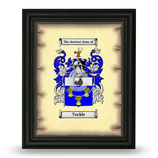Tuckle Coat of Arms Framed - Black