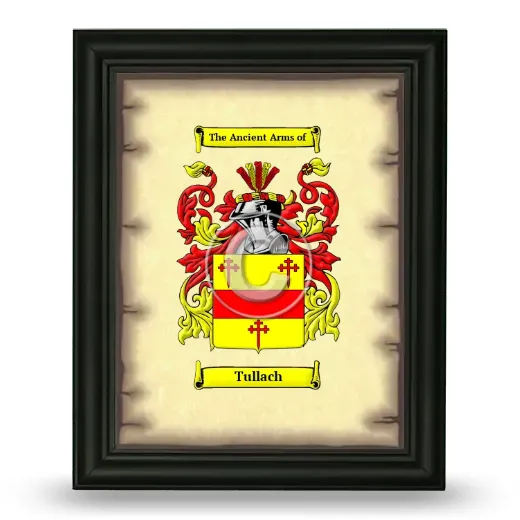 Tullach Coat of Arms Framed - Black