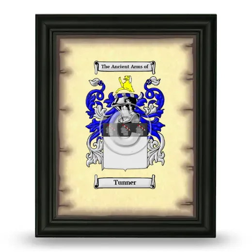 Tunner Coat of Arms Framed - Black