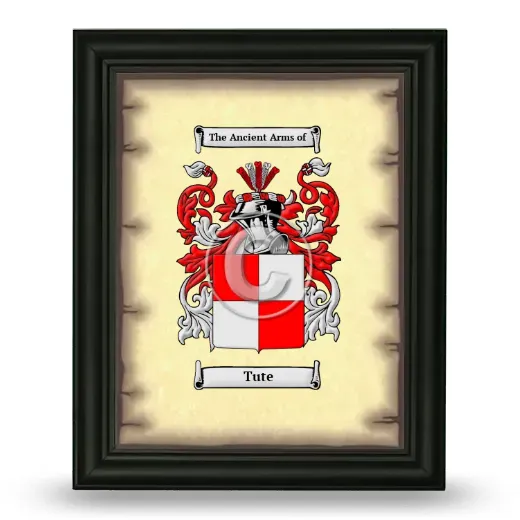 Tute Coat of Arms Framed - Black