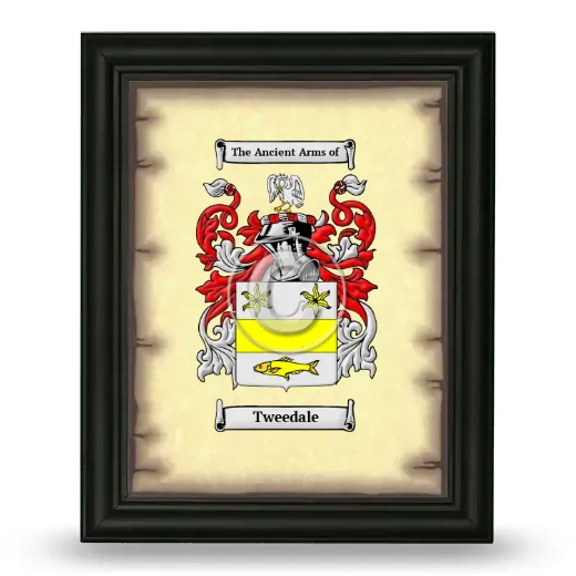 Tweedale Coat of Arms Framed - Black