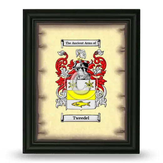 Tweedel Coat of Arms Framed - Black