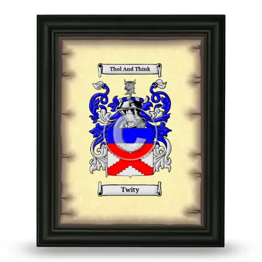 Twity Coat of Arms Framed - Black