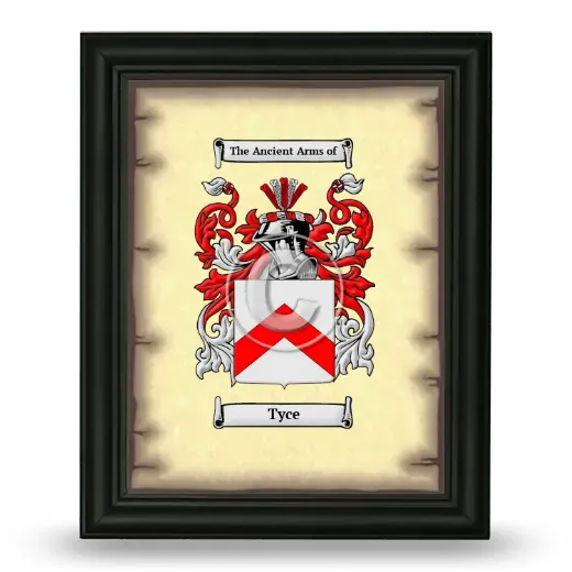Tyce Coat of Arms Framed - Black