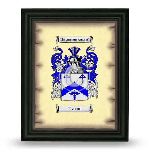 Tynan Coat of Arms Framed - Black