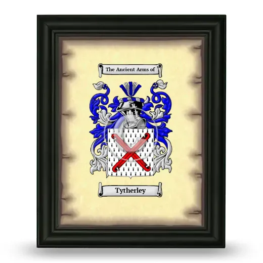 Tytherley Coat of Arms Framed - Black