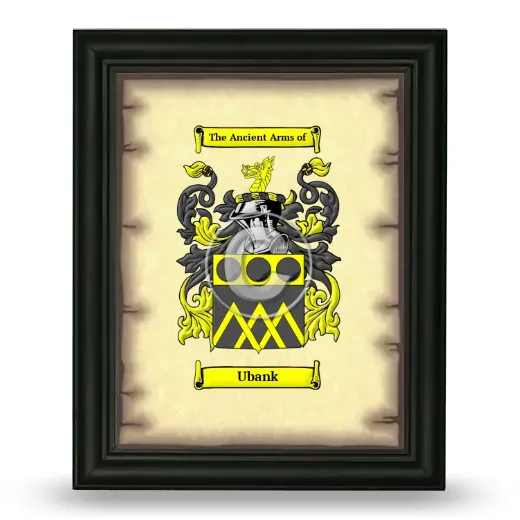 Ubank Coat of Arms Framed - Black