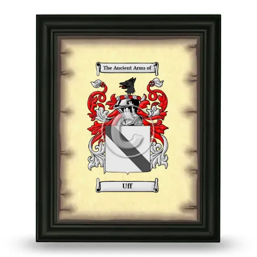 Uff Coat of Arms Framed - Black