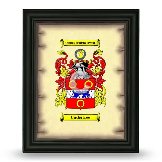 Undertree Coat of Arms Framed - Black