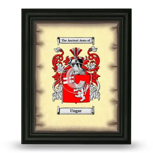 Ungar Coat of Arms Framed - Black