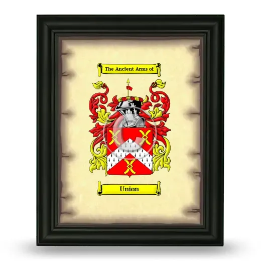 Union Coat of Arms Framed - Black