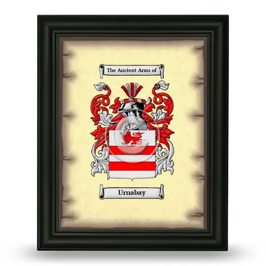 Urnabay Coat of Arms Framed - Black