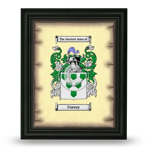 Useray Coat of Arms Framed - Black