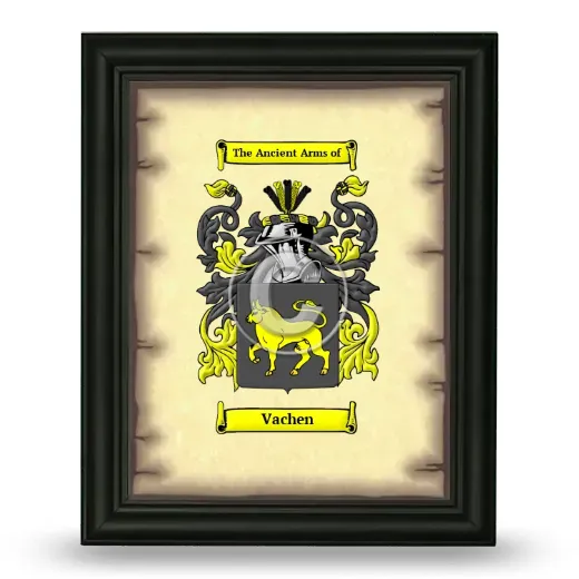 Vachen Coat of Arms Framed - Black
