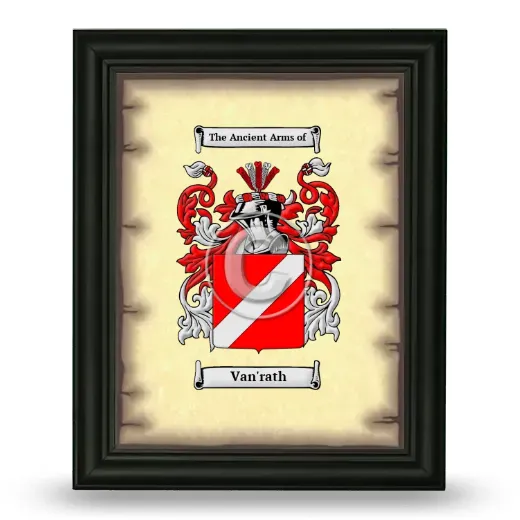 Van'rath Coat of Arms Framed - Black