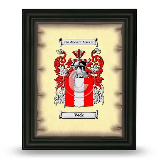Veck Coat of Arms Framed - Black
