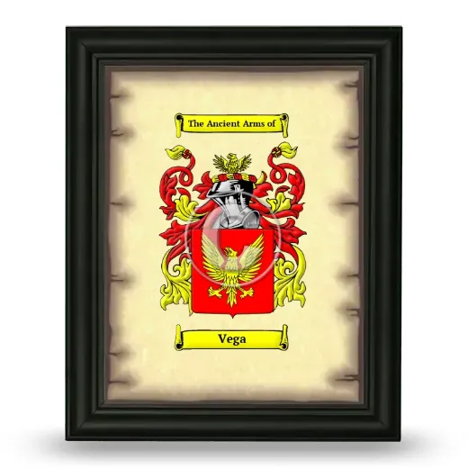 Vega Coat of Arms Framed - Black