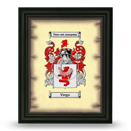 Vergo Coat of Arms Framed - Black