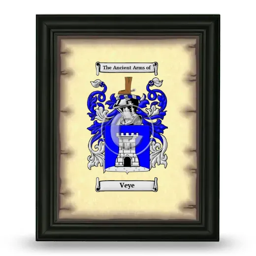 Veye Coat of Arms Framed - Black