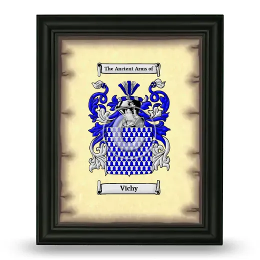 Vichy Coat of Arms Framed - Black