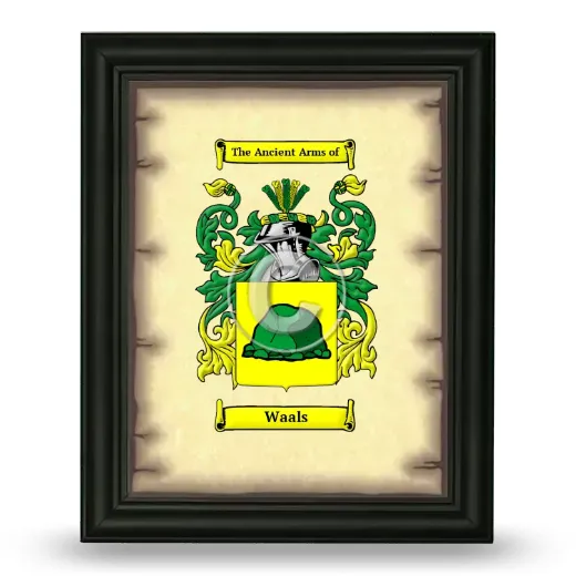 Waals Coat of Arms Framed - Black