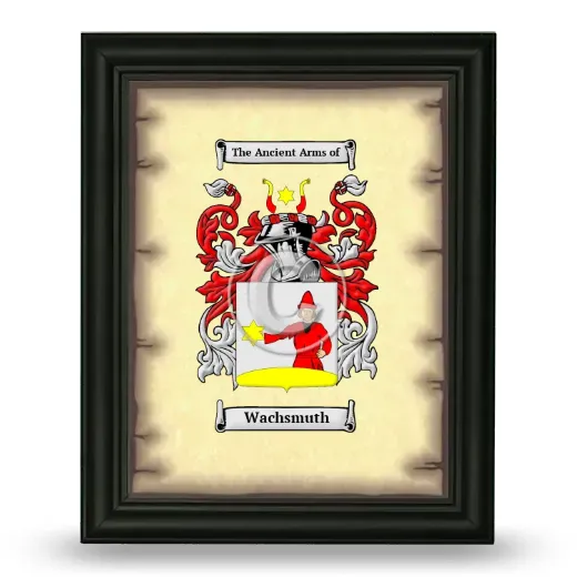 Wachsmuth Coat of Arms Framed - Black