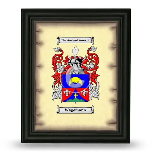 Wagemann Coat of Arms Framed - Black