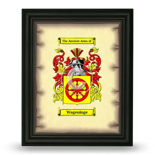 Wageninge Coat of Arms Framed - Black