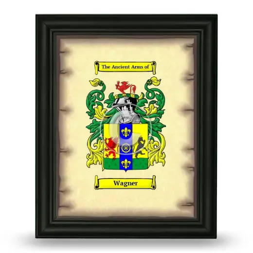 Wagner Coat of Arms Framed - Black