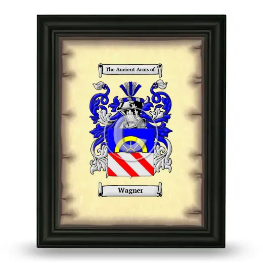 Wagner Coat of Arms Framed - Black