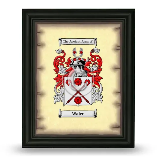 Waler Coat of Arms Framed - Black