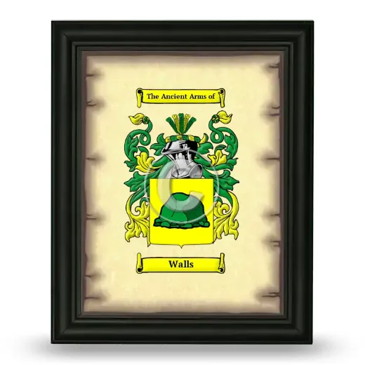 Walls Coat of Arms Framed - Black