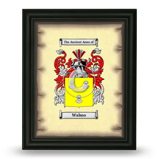 Walmo Coat of Arms Framed - Black