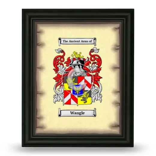 Wangle Coat of Arms Framed - Black