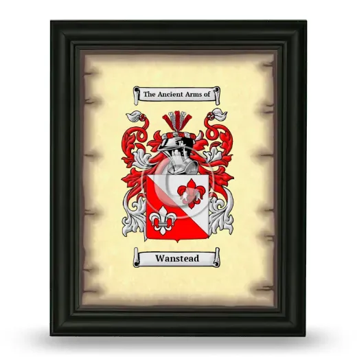 Wanstead Coat of Arms Framed - Black