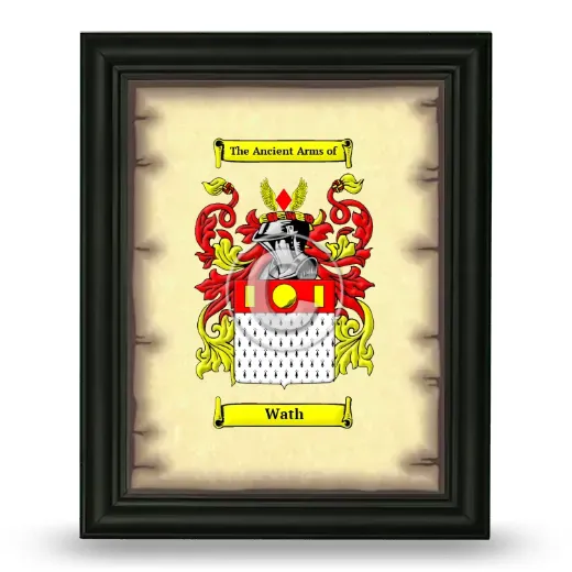 Wath Coat of Arms Framed - Black