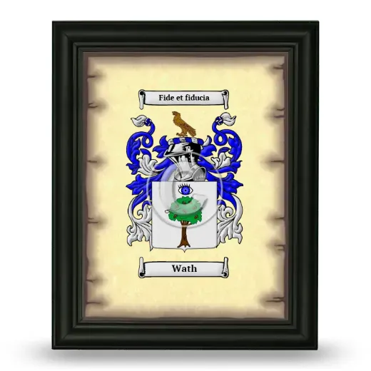 Wath Coat of Arms Framed - Black