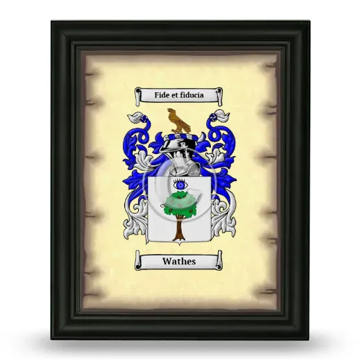 Wathes Coat of Arms Framed - Black